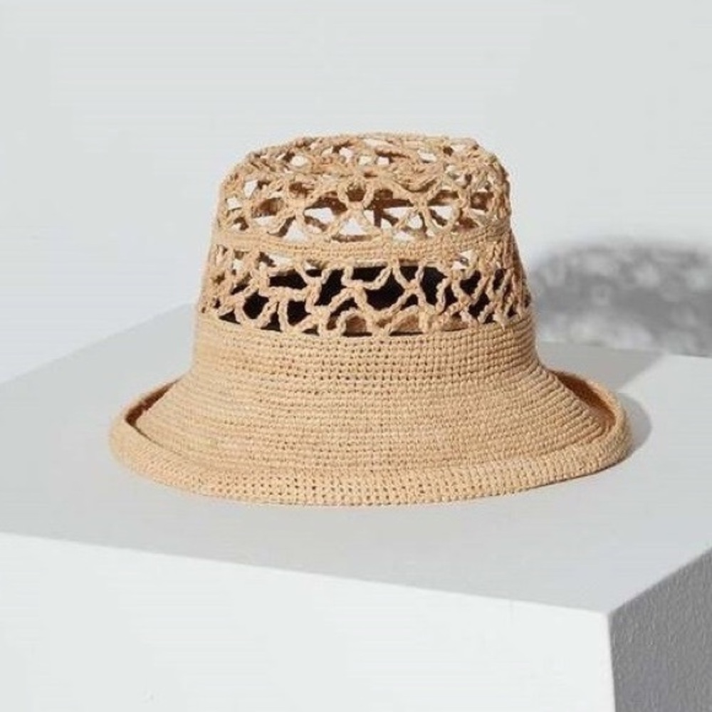 Janessa Leone Kenna Hat -Natural -S, M - Picture 1 of 6